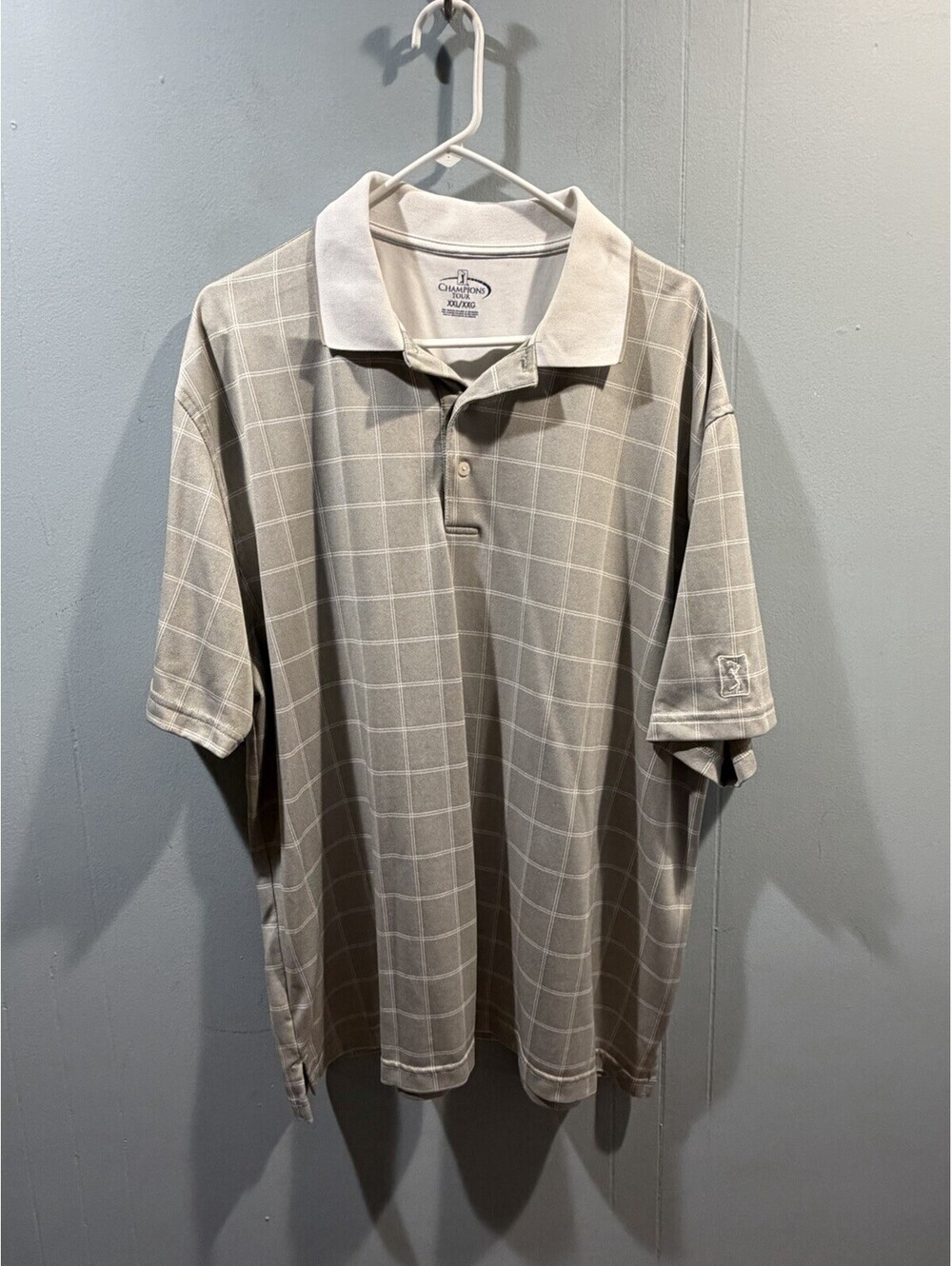 Mens Champions Tour Polo Shirt Size XXL Gray Golf Polo